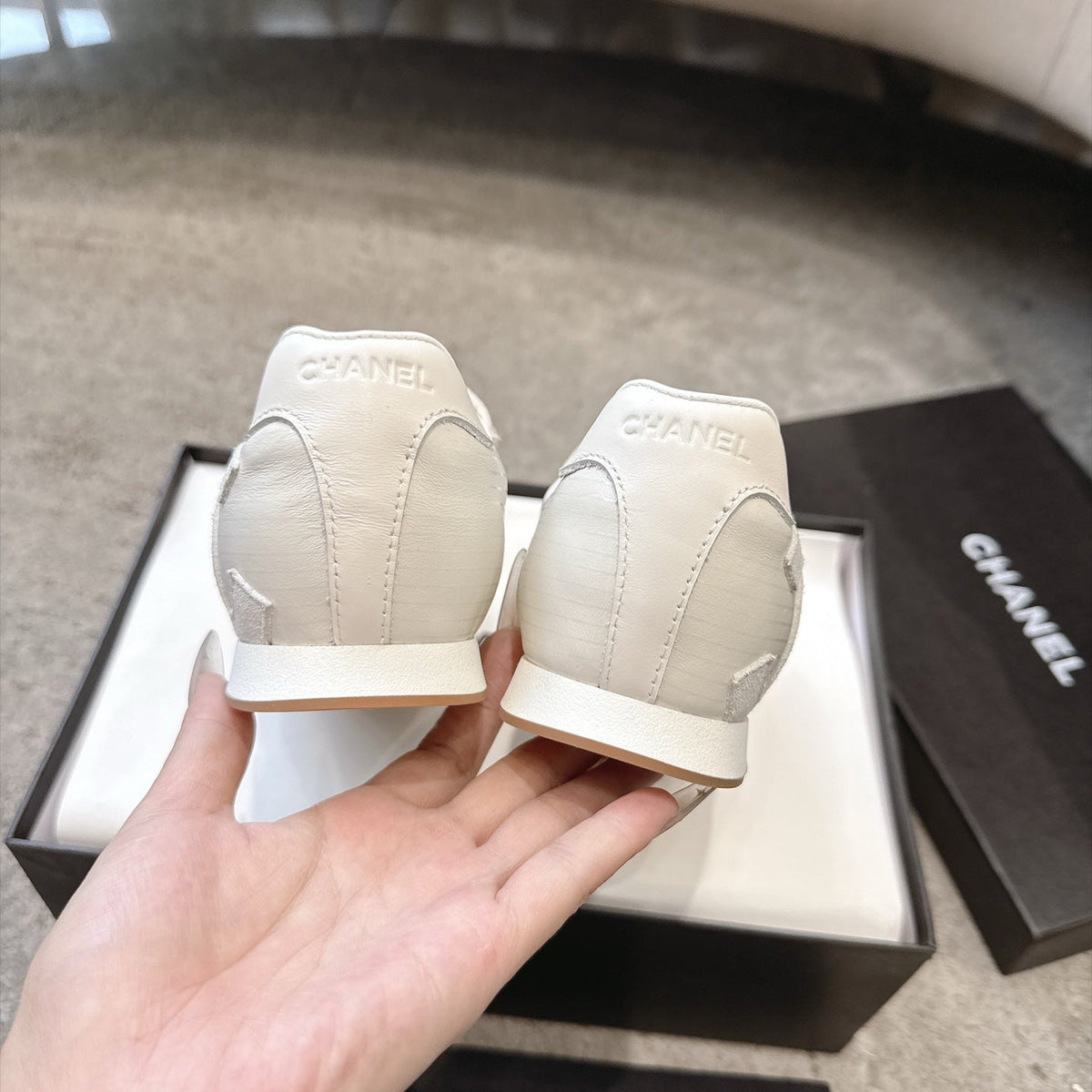 Chanel 2026 Front-Zip Sneakers Suede Leather 197905