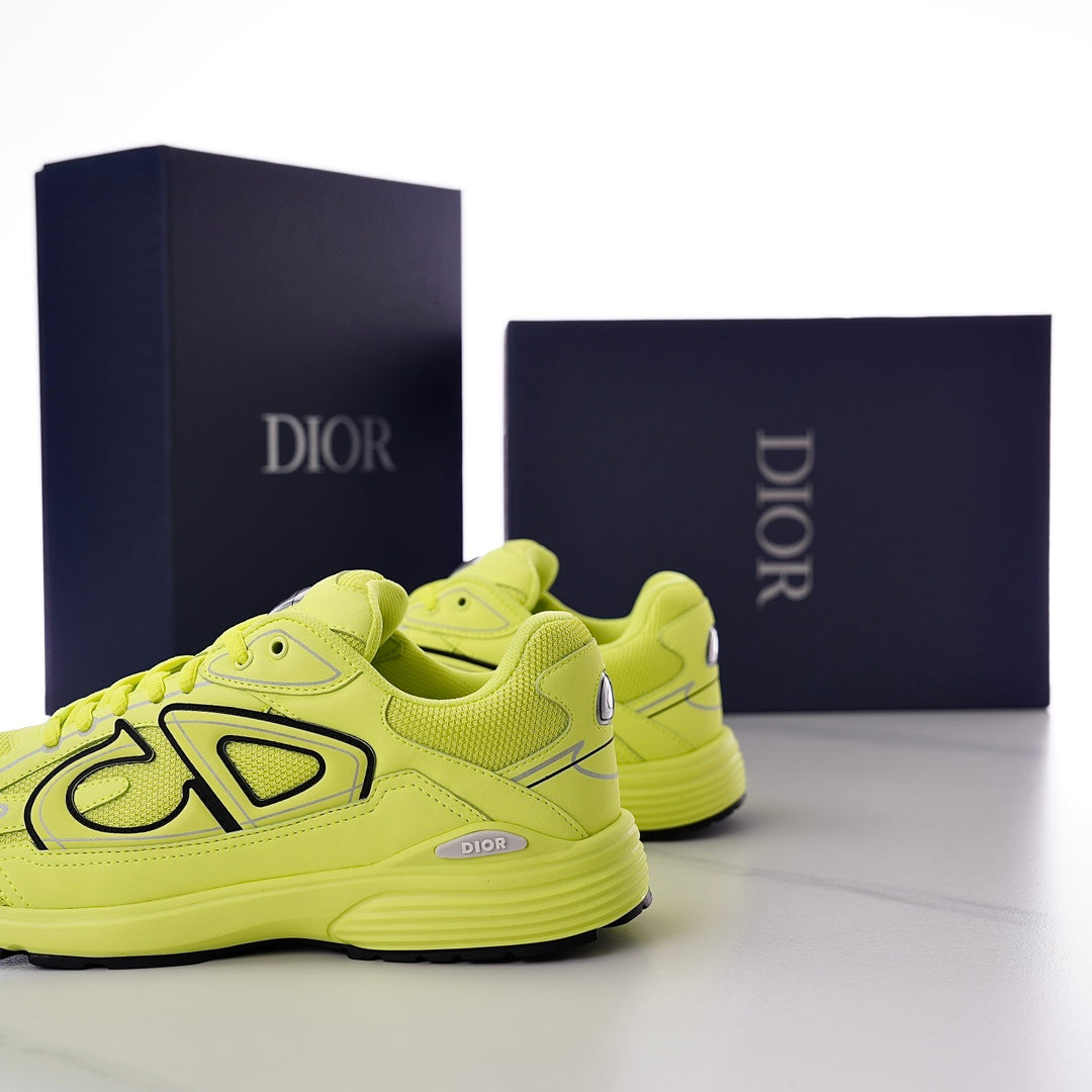 CD B30 SNEAKER CHARTREUSE MESH FABRIC