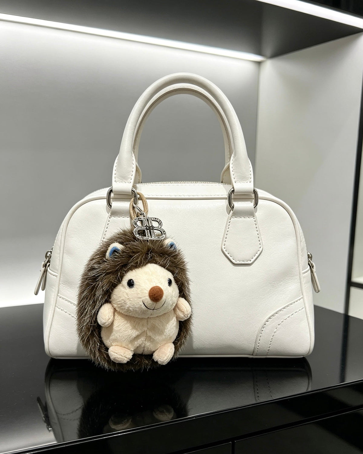 Balenciaga Plush Hedgehog Charm
