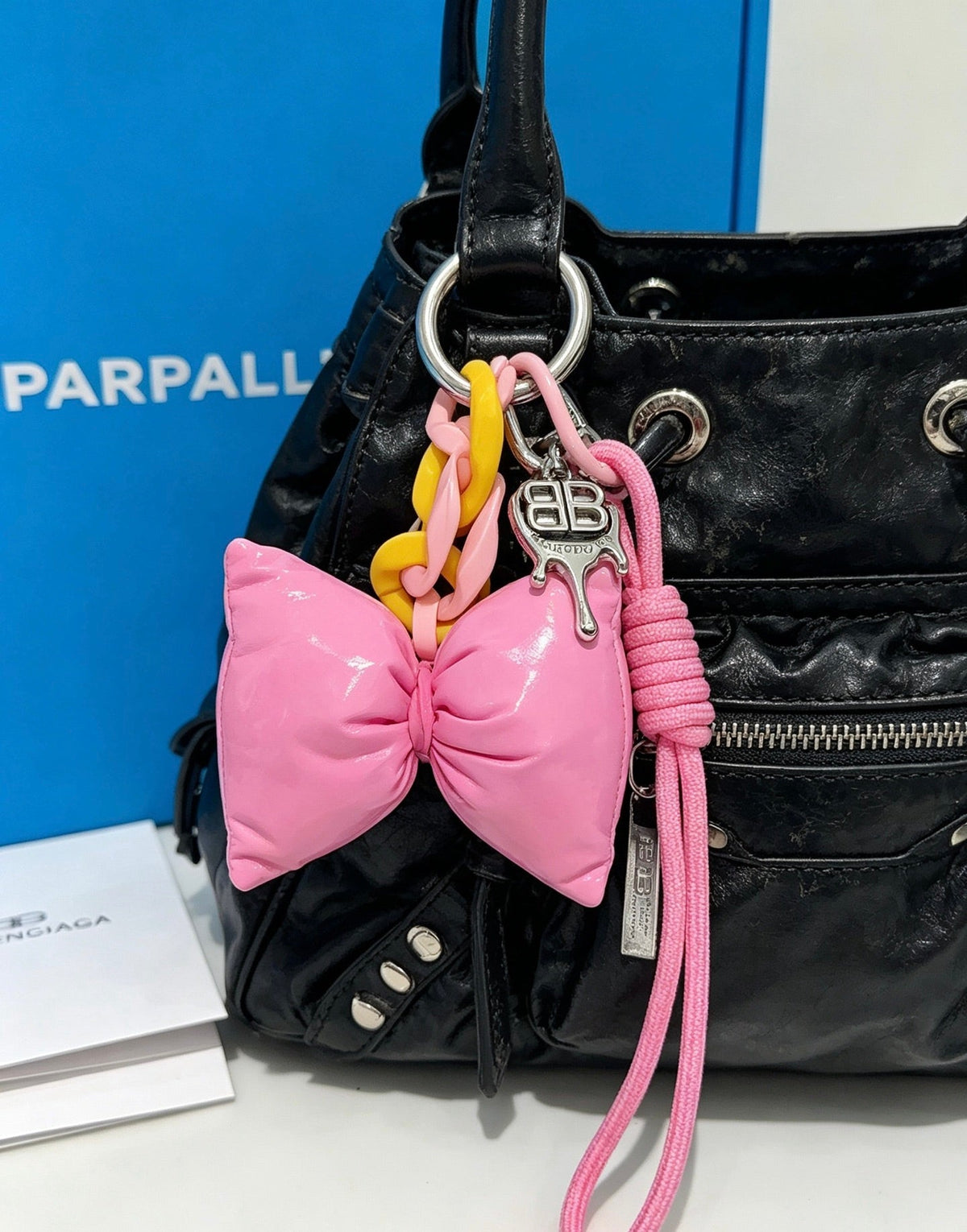 Balenciaga Pink Bow Charm
