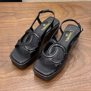 Chanel 2026 Sandal 50mm Suede Sheepskin 948636