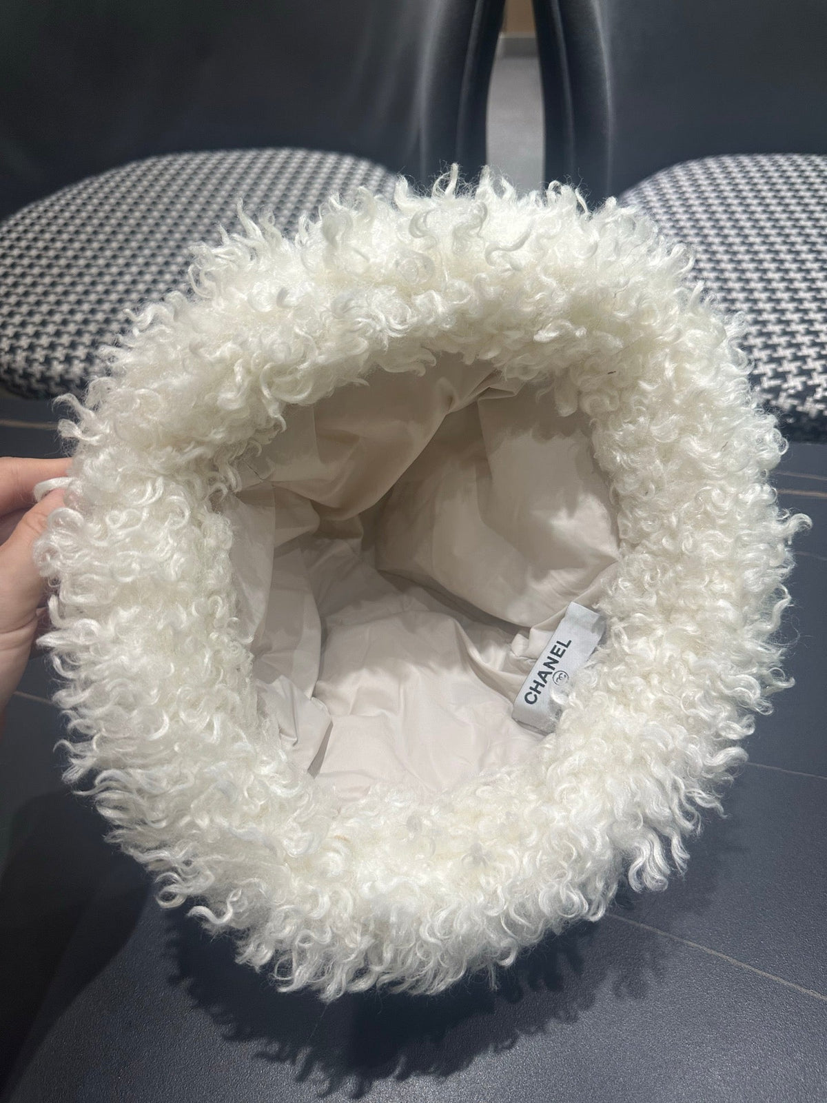 Chanel 2026 Bear-Ear Hat Fabric 566090