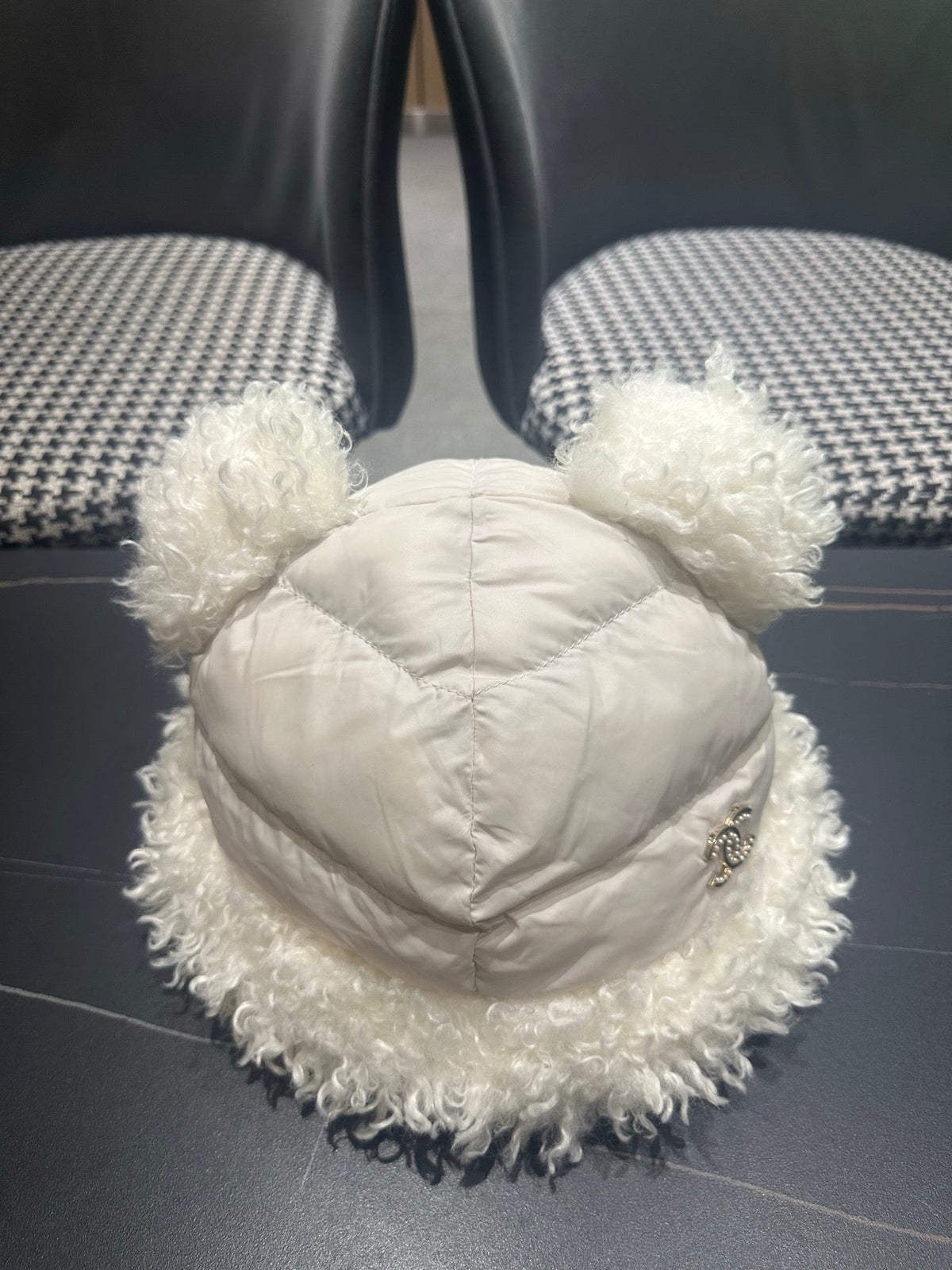 Chanel 2026 Bear-Ear Hat Fabric 566090