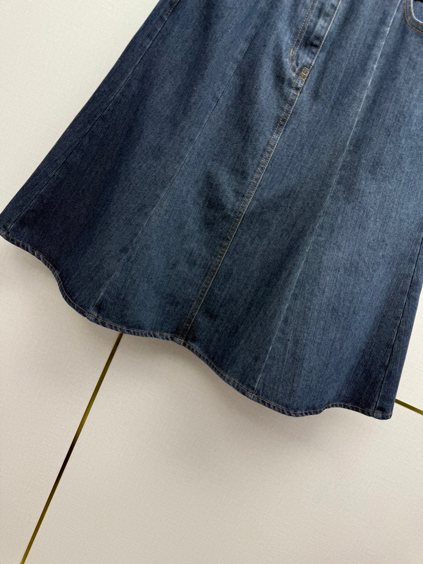 Chanel 2026 Denim Skirt Blue Cotton 771511