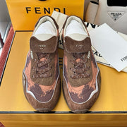 Fendi 2025 Wave Pulse Sneaker Brown Suede Cowhide 562137