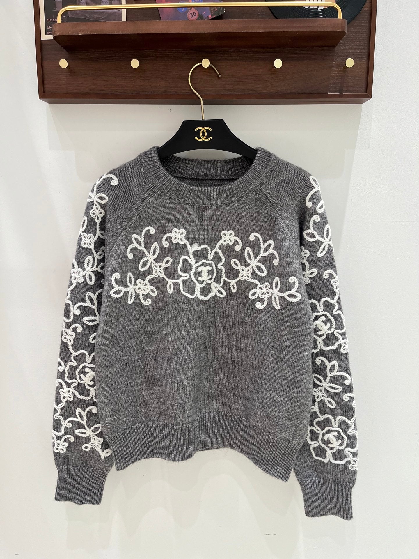 Chanel 2026 Floral Embroidery Sweater Wool 244912