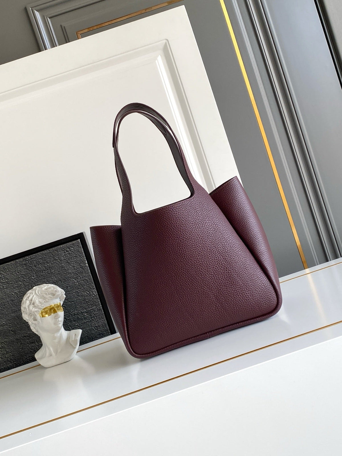 Prada 2026 Small Tote Bag Gold Hardware Leather