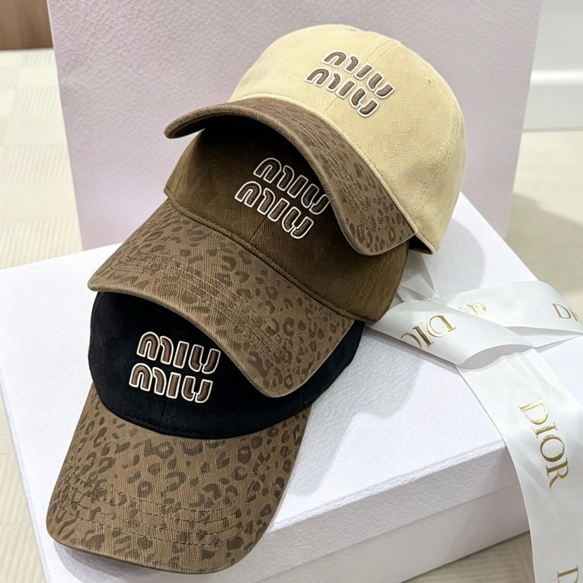 Miumiu Baseball Cap Cotton 212916