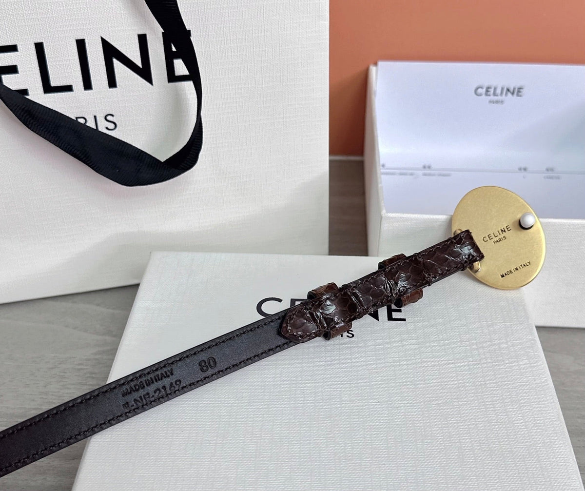 Celine 4.5cm Belt Buckle 1.3cm Width Leather