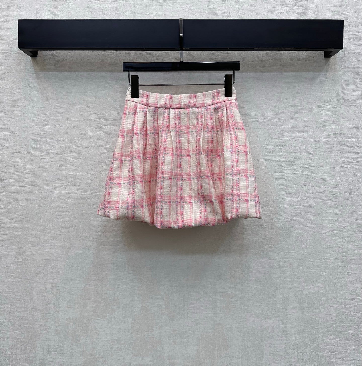 Chanel 2026 Plaid Set Pink White Polyester 314958