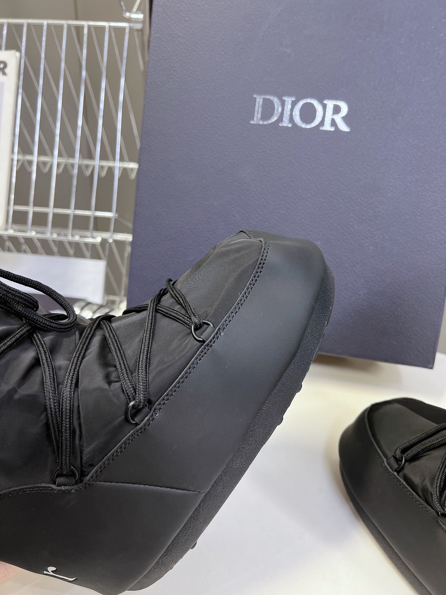 CD Short Boots 60mm In Black Cowhide 989716