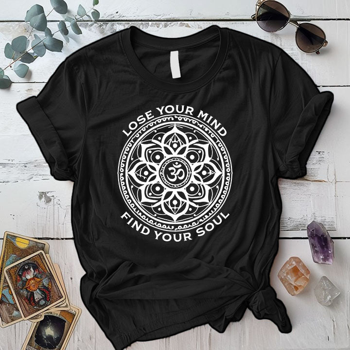 Lose Your Mind T Shirt Black Mockup